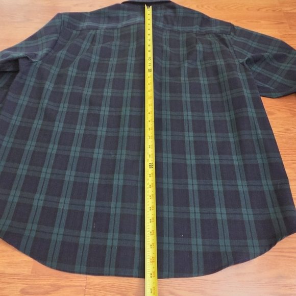 Pendleton Authentic Black Watch Tartan Wool Button Up Shirt Mens XXL Plaid Green - Picture 9 of 12